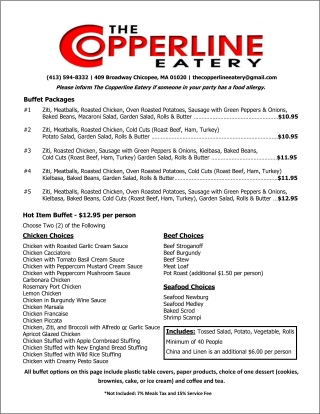 Click to view our full catering menu.