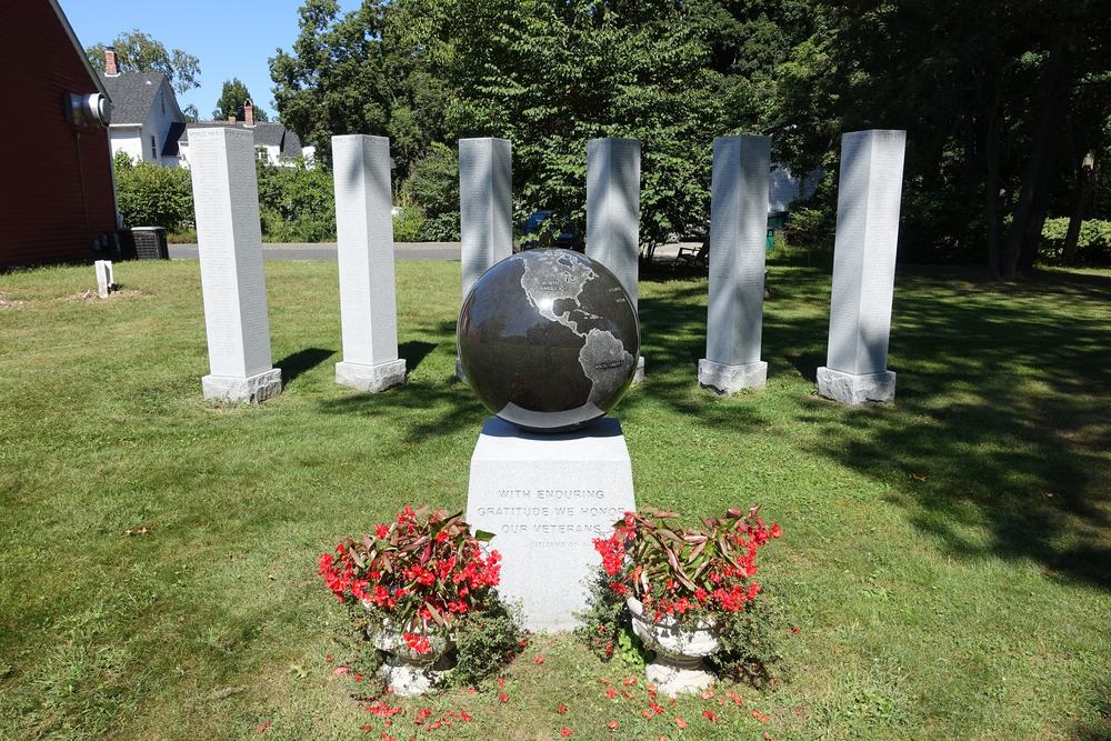 Veterans memorial in Wilbraham, Massachusetts